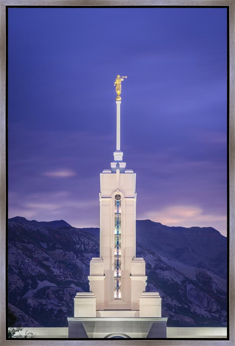 Mount Timpanogos Purple Mountains Gallery Wrap