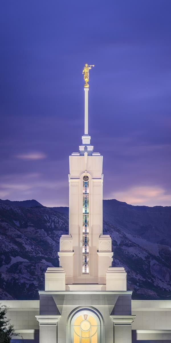 Mount Timpanogos Purple Mountains Gallery Wrap