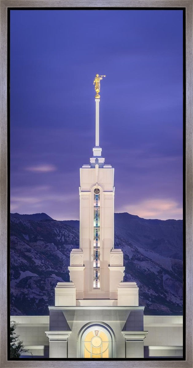 Mount Timpanogos Purple Mountains Gallery Wrap