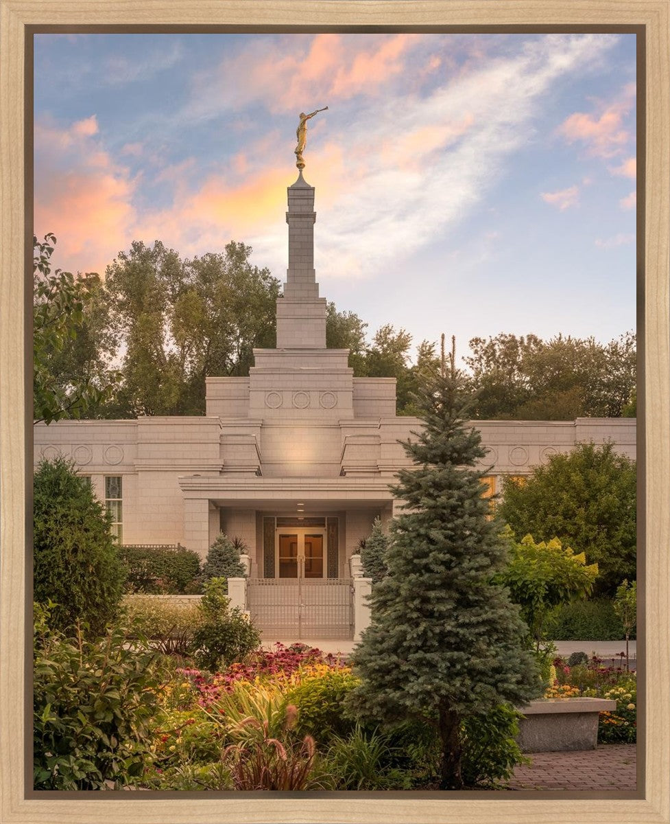 St. Paul Sacred Garden Sunset Gallery Wrap