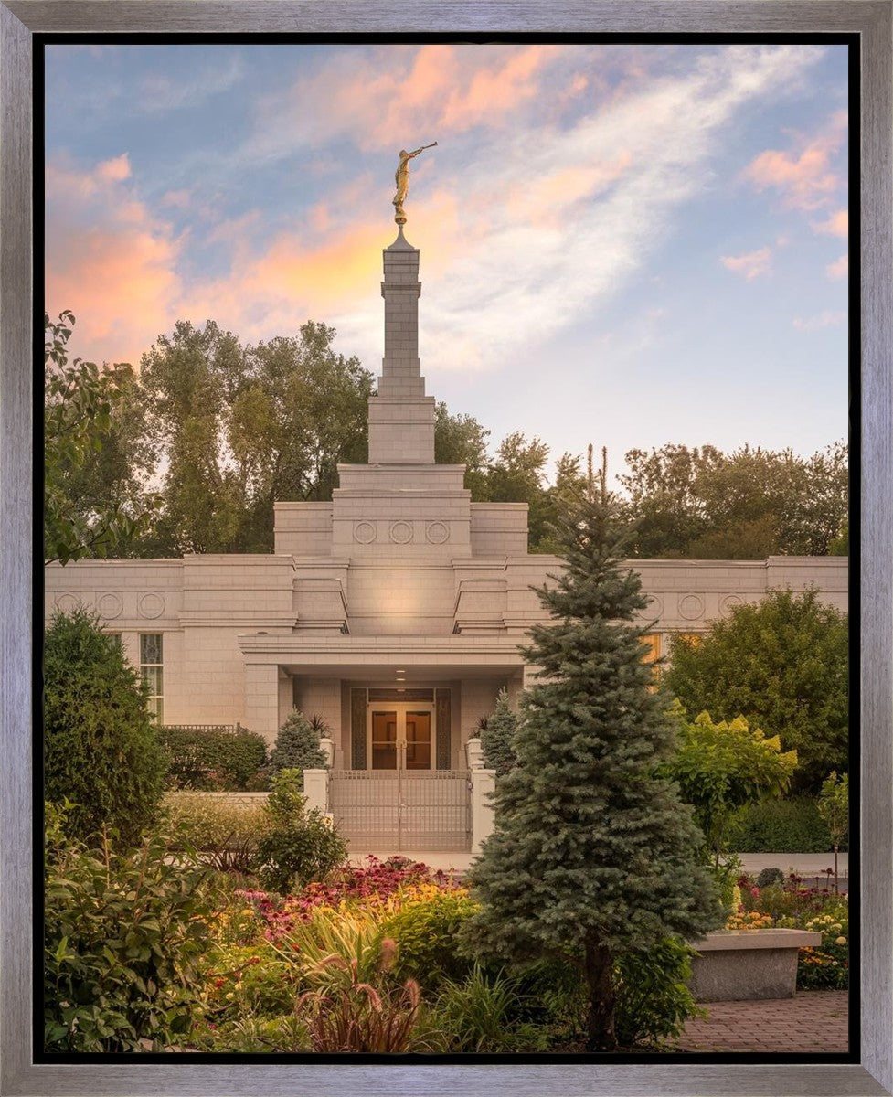 St. Paul Sacred Garden Sunset Gallery Wrap