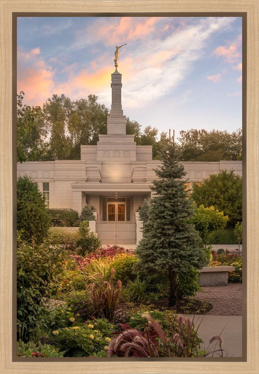 St. Paul Sacred Garden Sunset Gallery Wrap