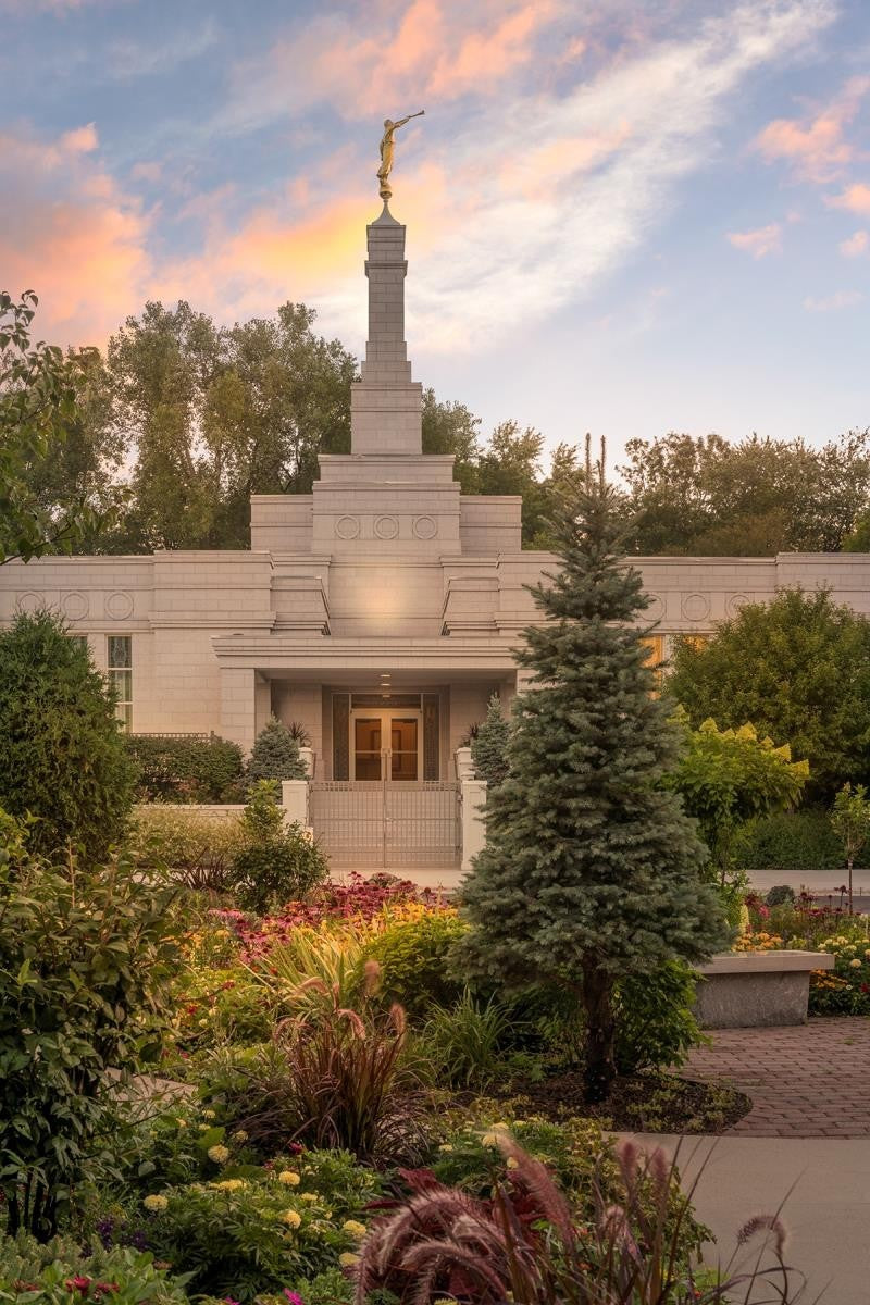St. Paul Sacred Garden Sunset Gallery Wrap