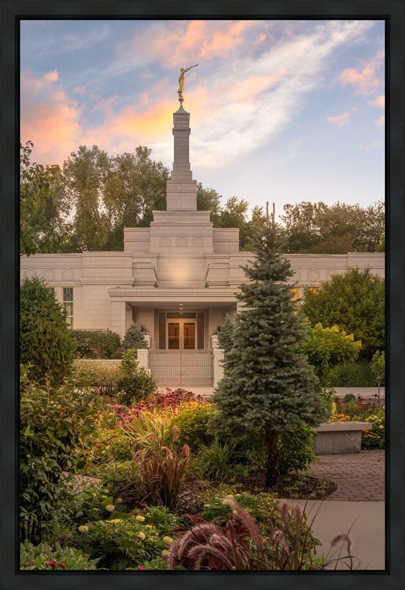 St. Paul Sacred Garden Sunset Gallery Wrap