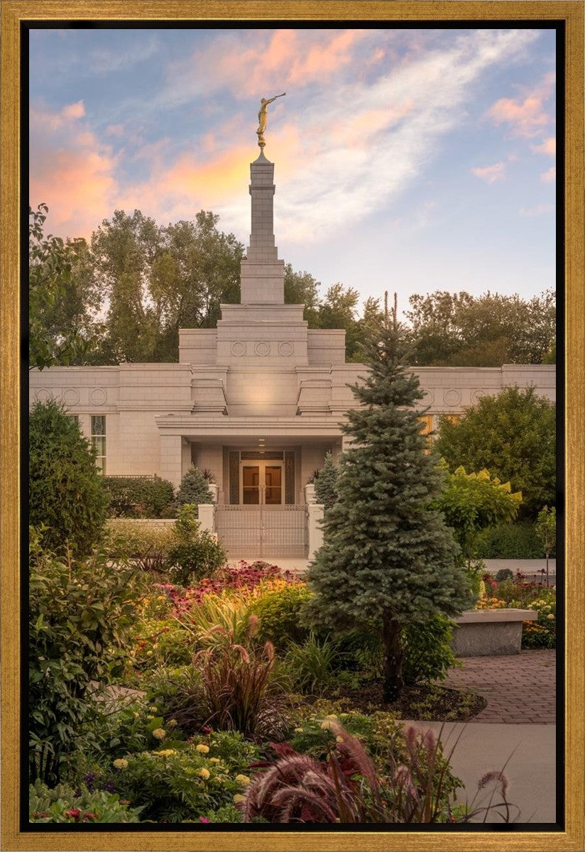 St. Paul Sacred Garden Sunset Gallery Wrap
