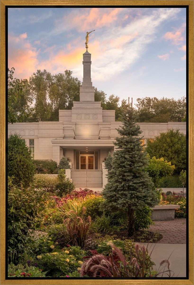 St. Paul Sacred Garden Sunset Gallery Wrap