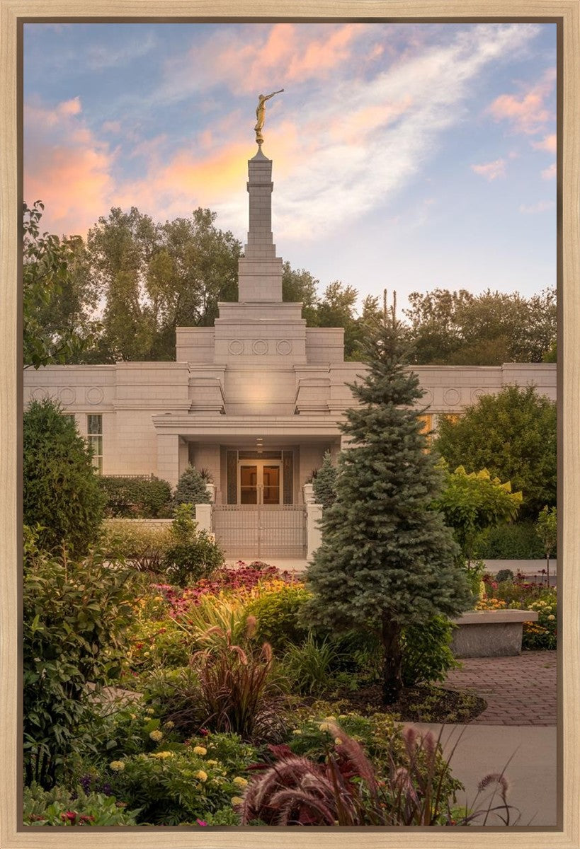 St. Paul Sacred Garden Sunset Gallery Wrap