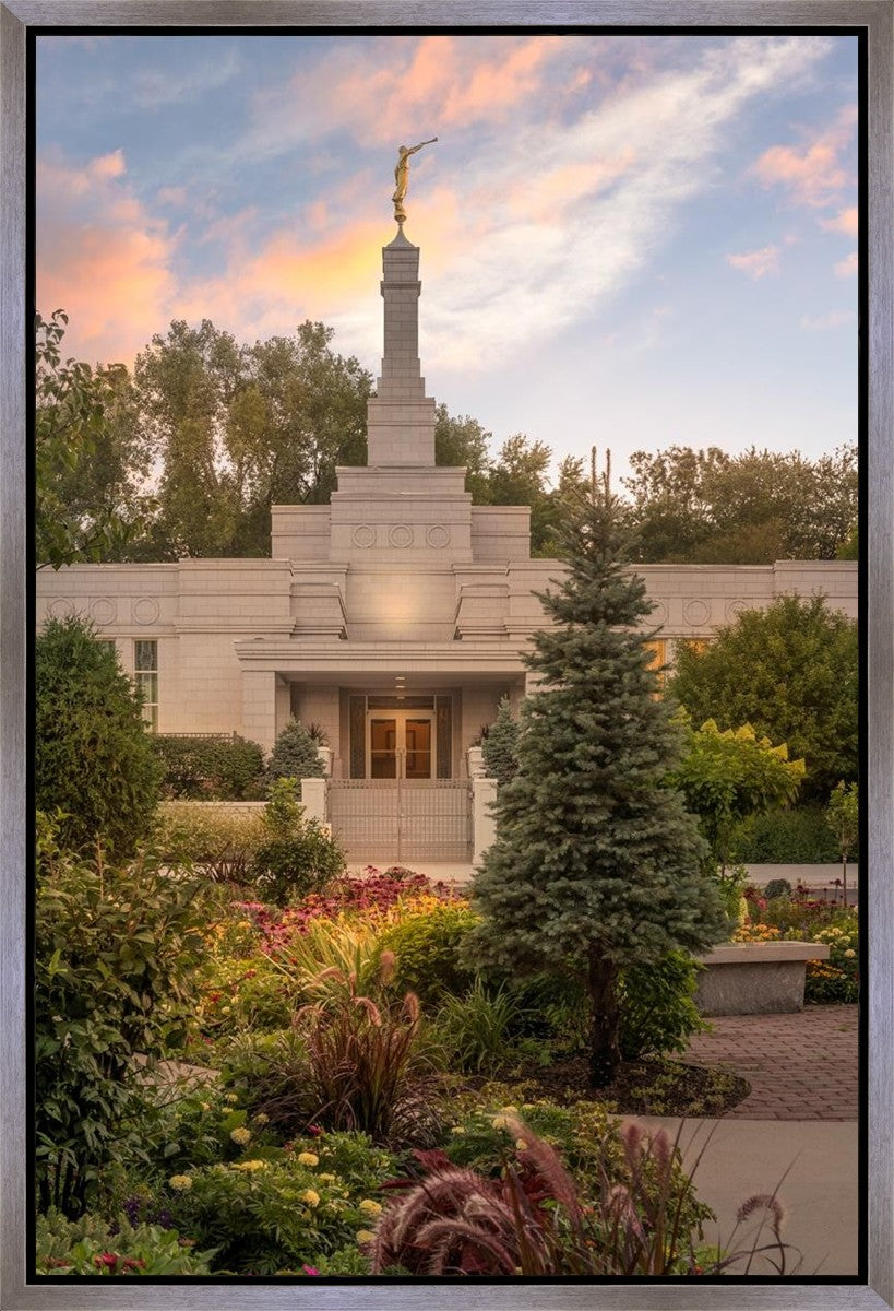 St. Paul Sacred Garden Sunset Gallery Wrap