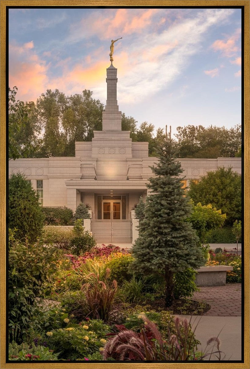 St. Paul Sacred Garden Sunset Gallery Wrap