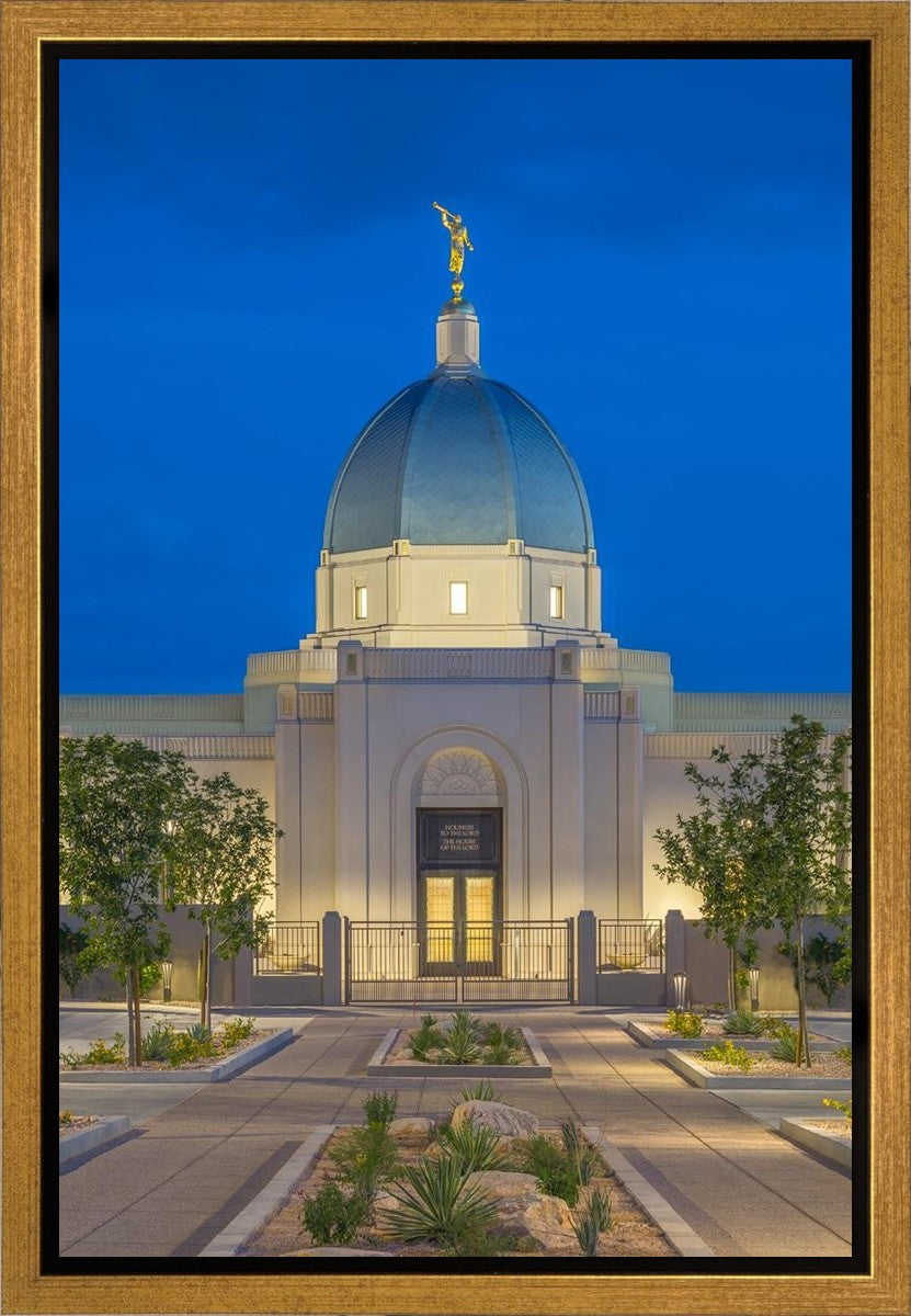 Tucson Blue Hour Vertical Gallery Wrap