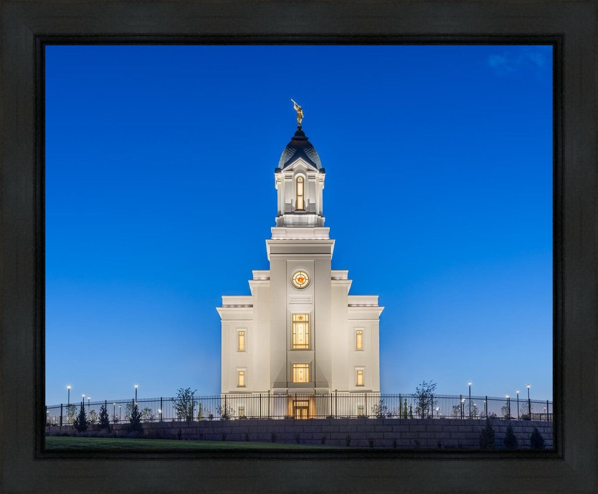 Cedar City Temple Blue Hour Gallery Wrap