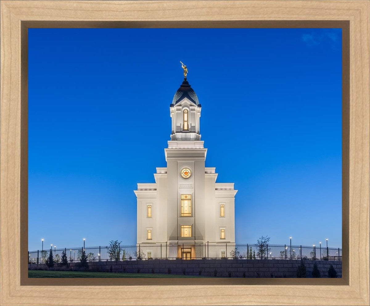 Cedar City Temple Blue Hour Gallery Wrap