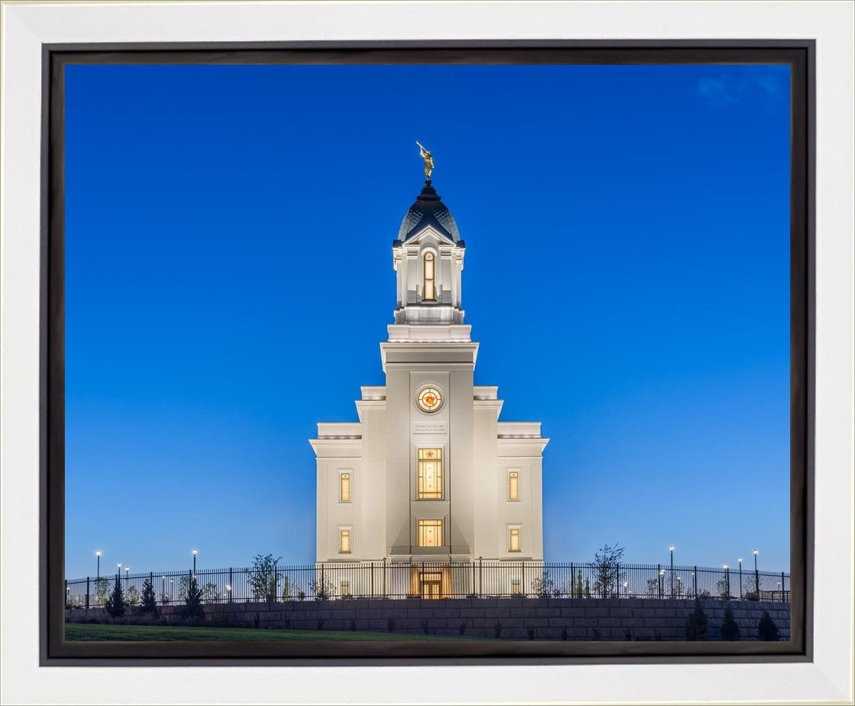 Cedar City Temple Blue Hour Gallery Wrap