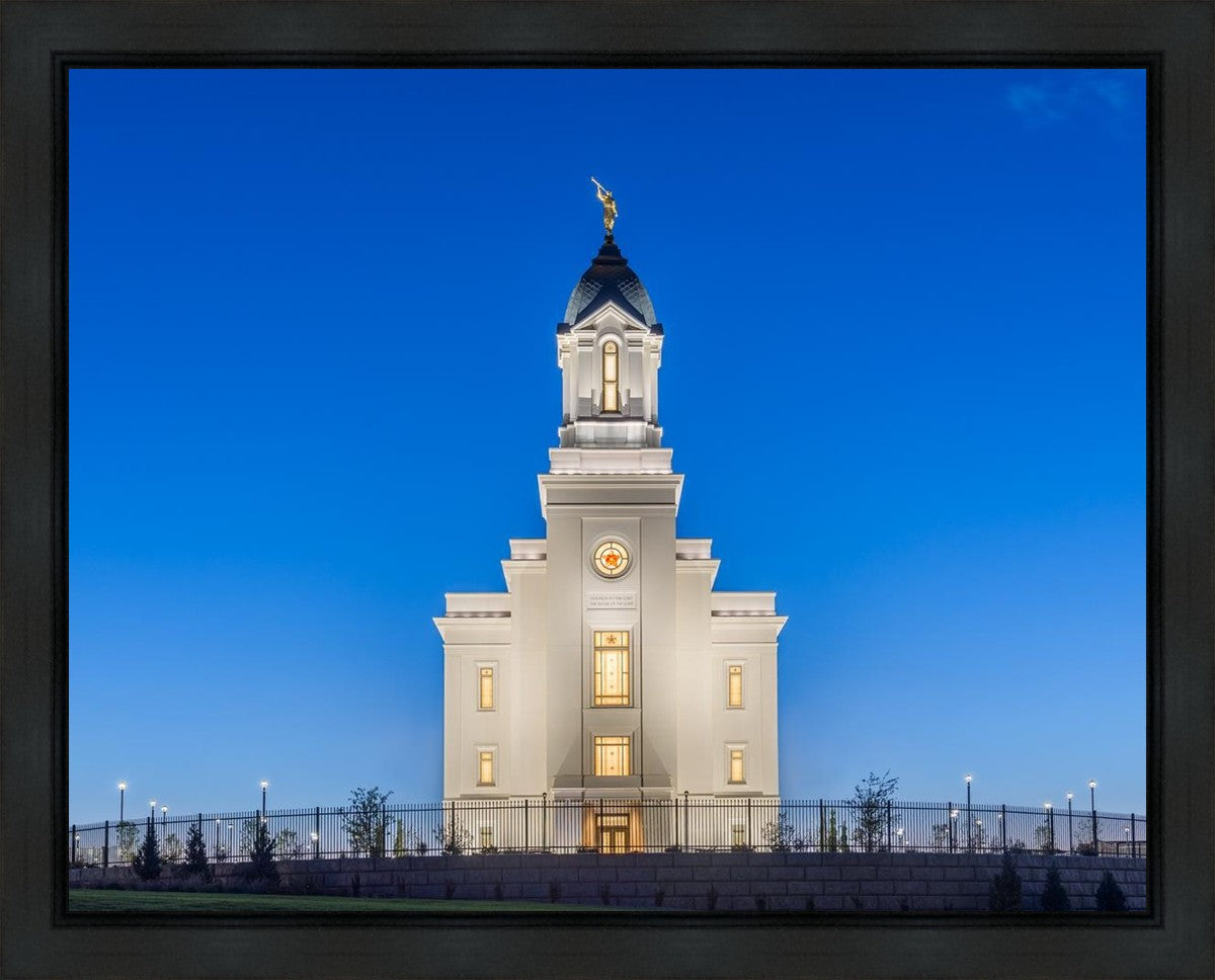 Cedar City Temple Blue Hour Gallery Wrap