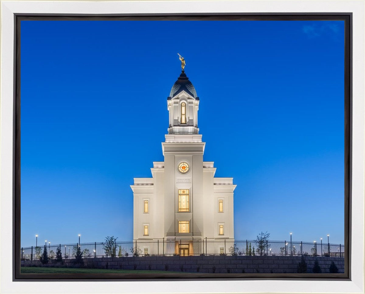 Cedar City Temple Blue Hour Gallery Wrap