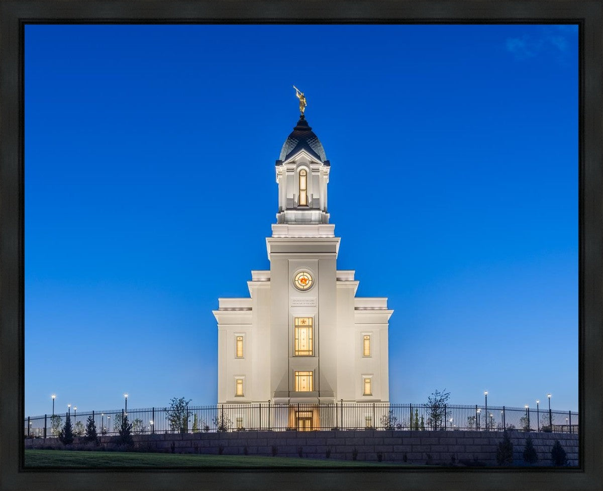 Cedar City Temple Blue Hour Gallery Wrap