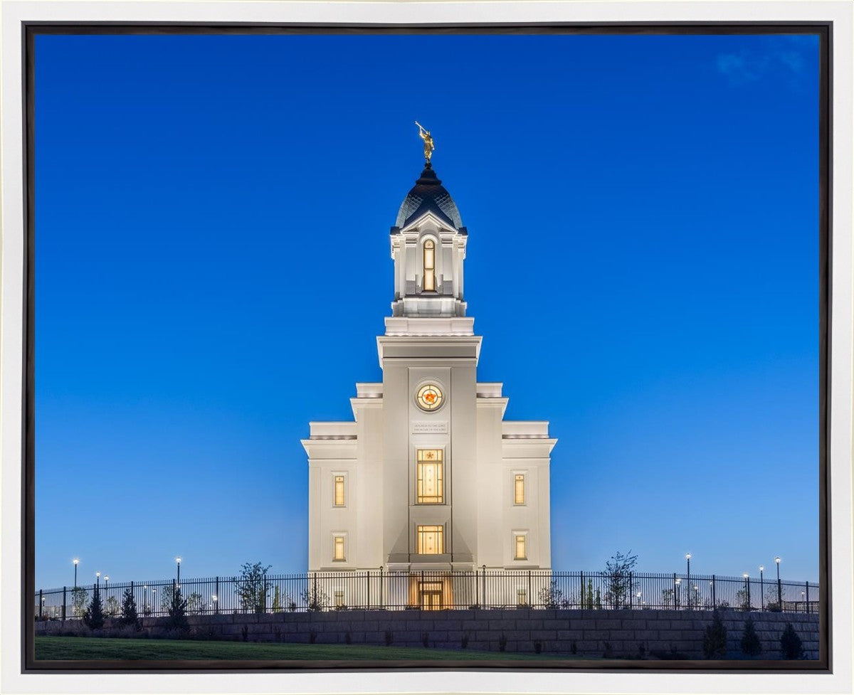 Cedar City Temple Blue Hour Gallery Wrap