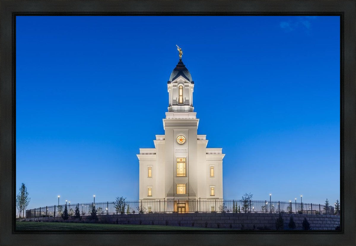 Cedar City Temple Blue Hour Gallery Wrap
