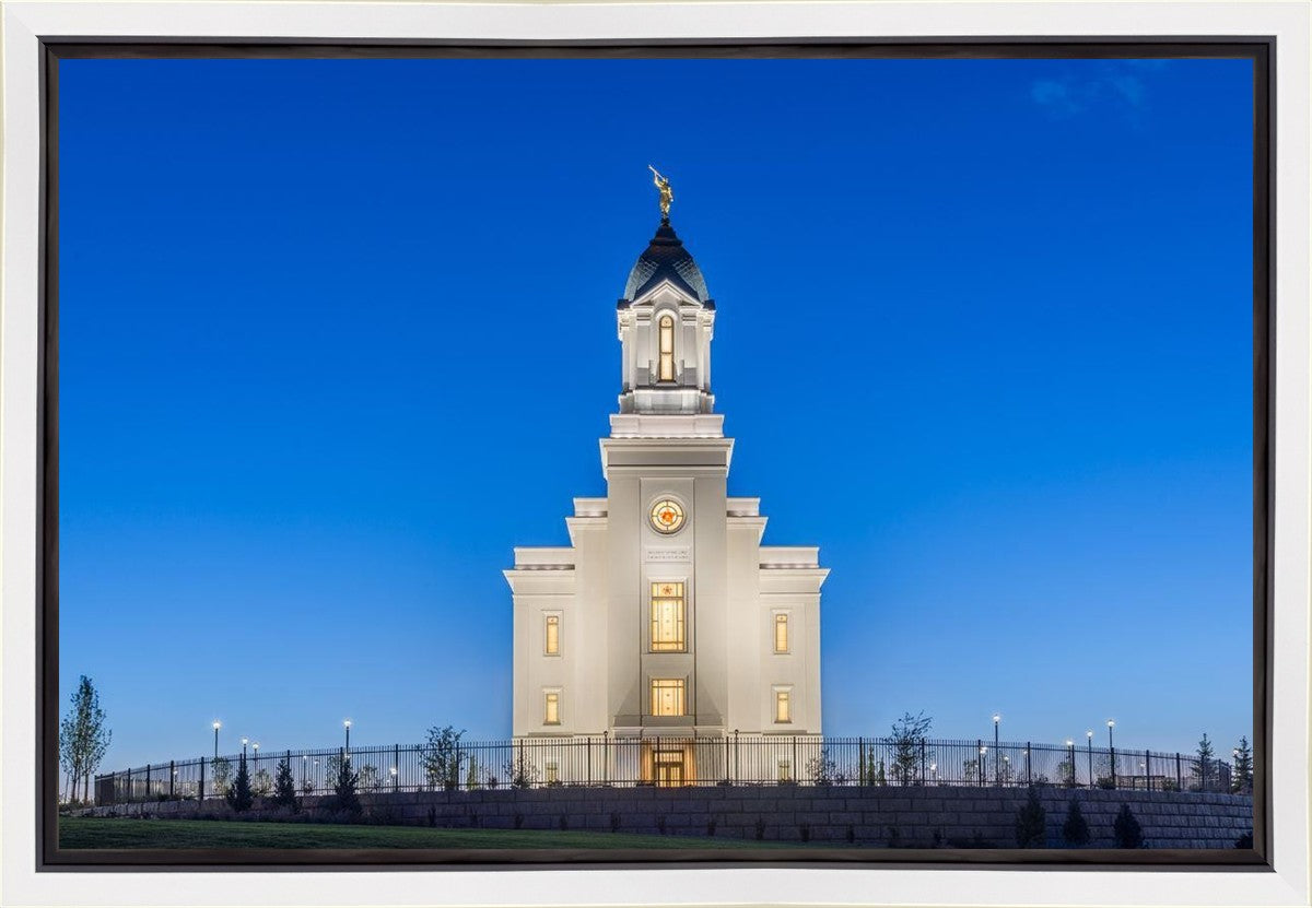 Cedar City Temple Blue Hour Gallery Wrap