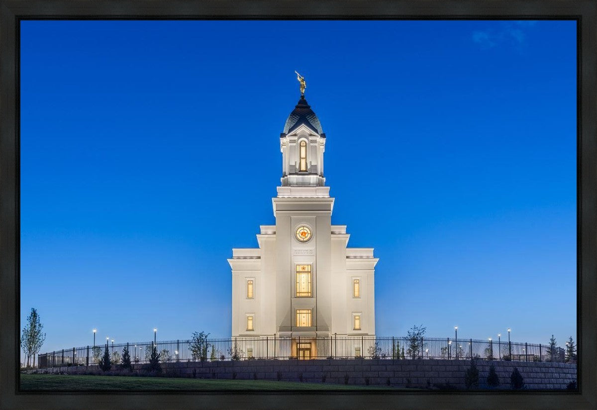 Cedar City Temple Blue Hour Gallery Wrap