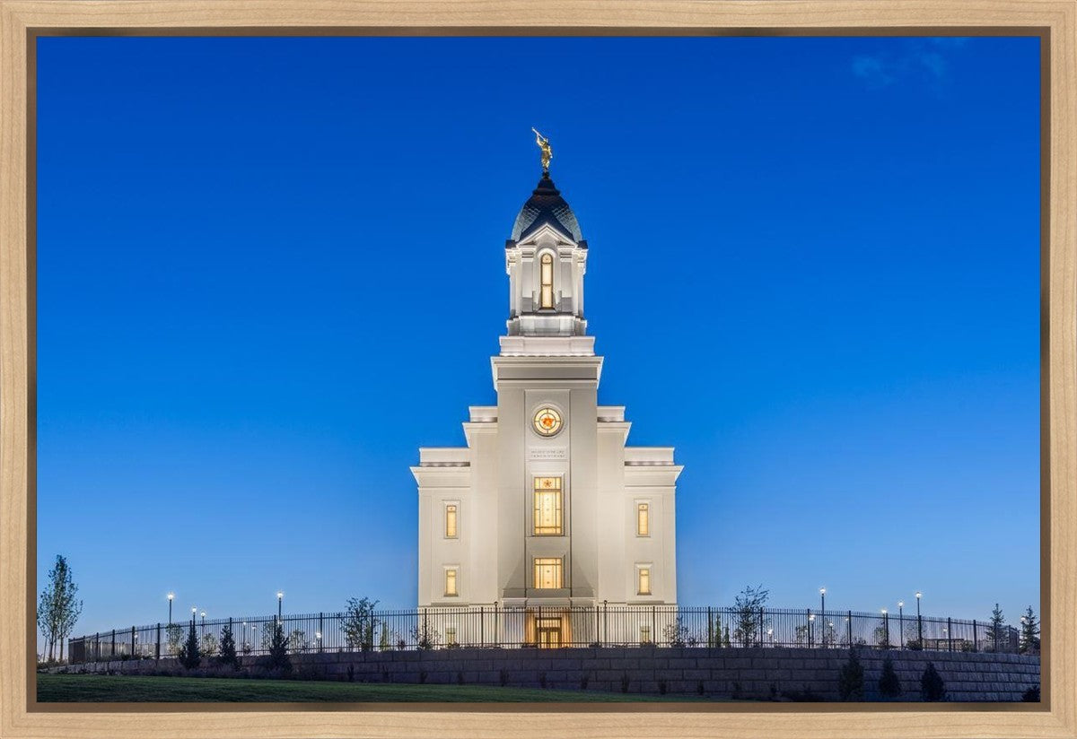 Cedar City Temple Blue Hour Gallery Wrap
