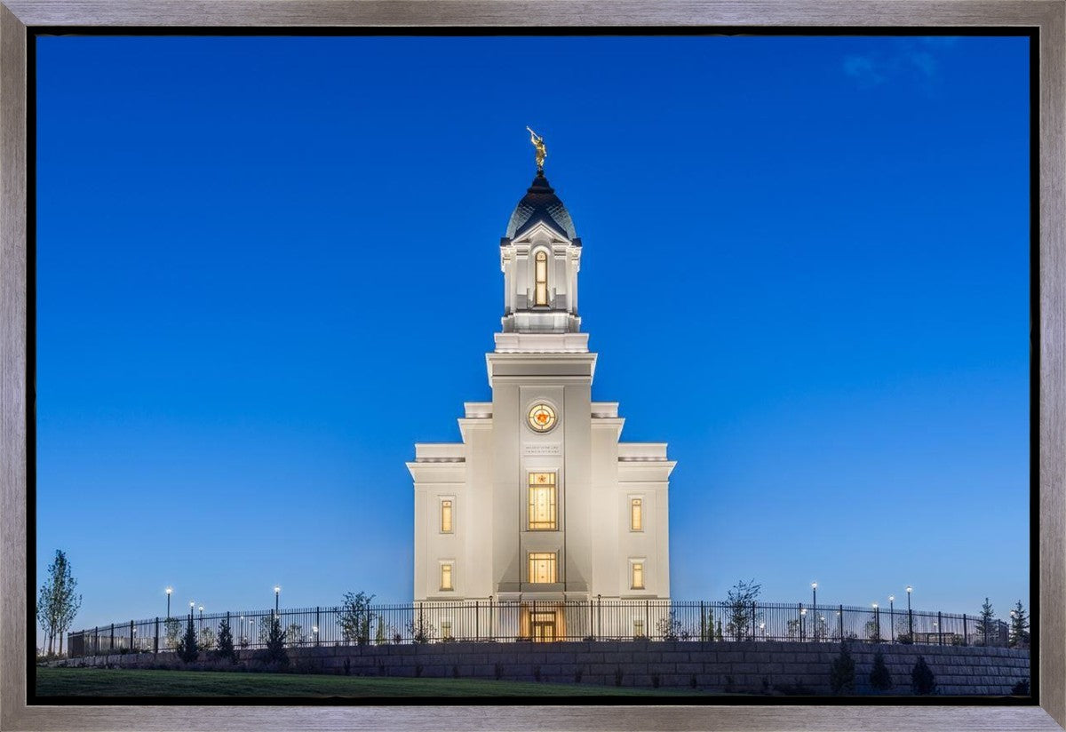 Cedar City Temple Blue Hour Gallery Wrap