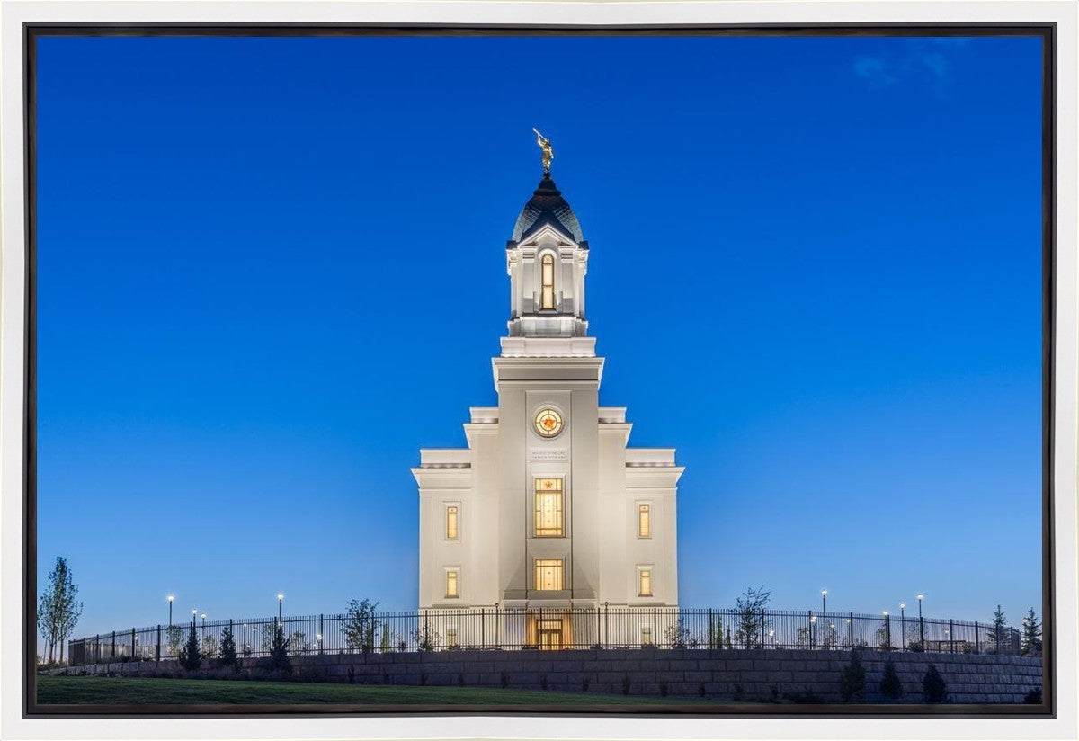Cedar City Temple Blue Hour Gallery Wrap