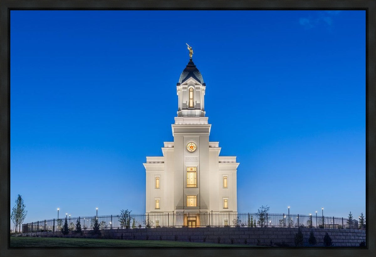 Cedar City Temple Blue Hour Gallery Wrap