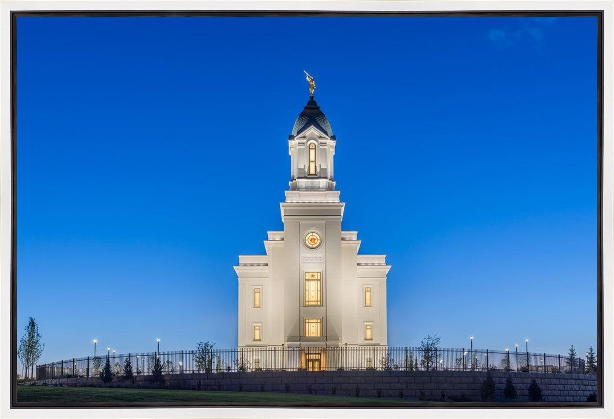 Cedar City Temple Blue Hour Gallery Wrap
