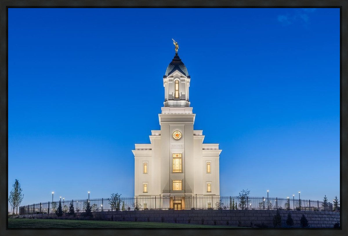 Cedar City Temple Blue Hour Gallery Wrap