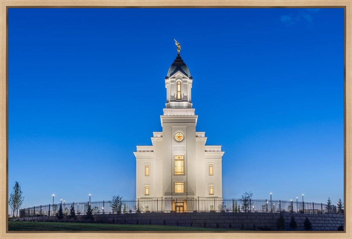 Cedar City Temple Blue Hour Gallery Wrap