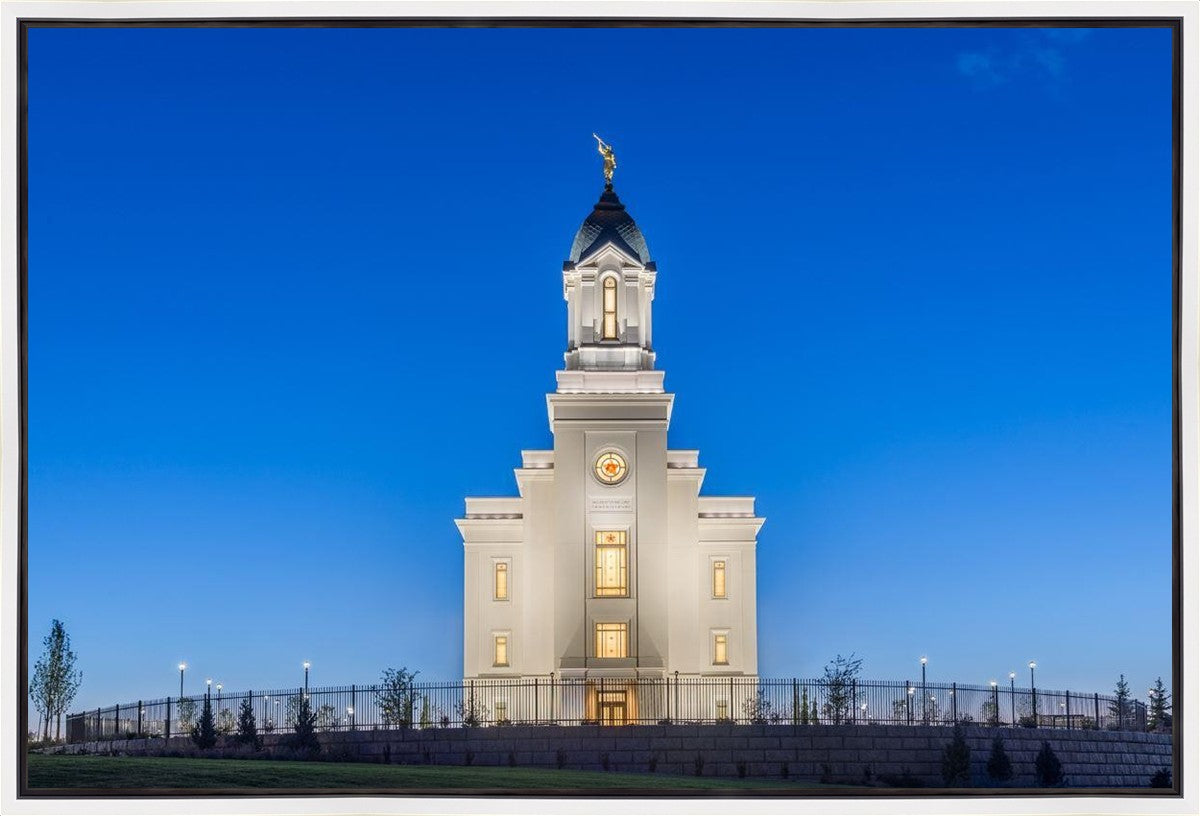 Cedar City Temple Blue Hour Gallery Wrap