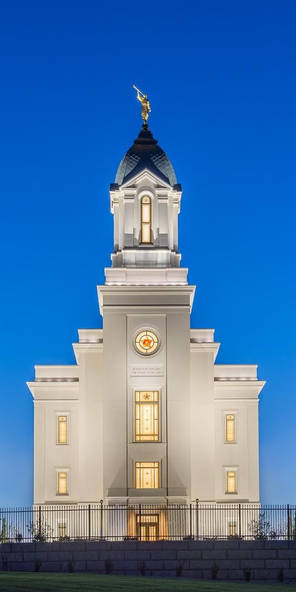 Cedar City Temple Blue Hour Gallery Wrap