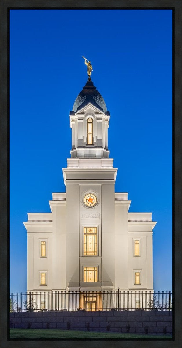 Cedar City Temple Blue Hour Gallery Wrap