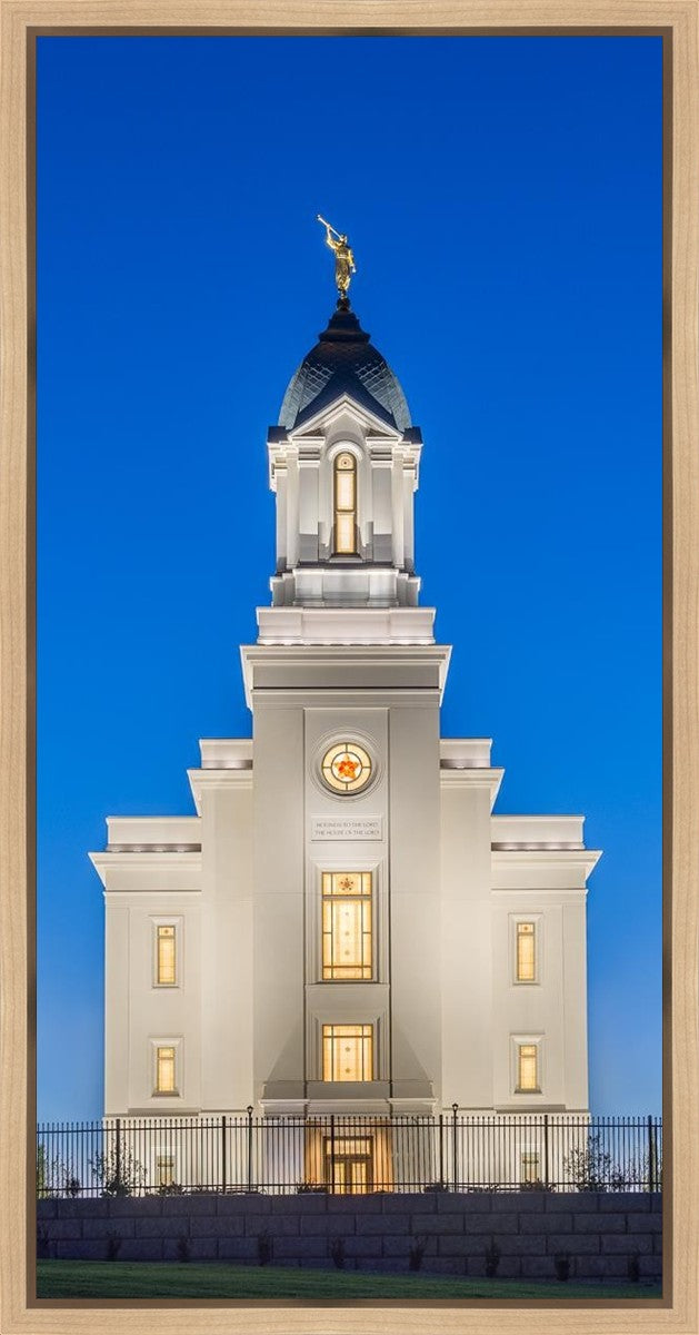Cedar City Temple Blue Hour Gallery Wrap