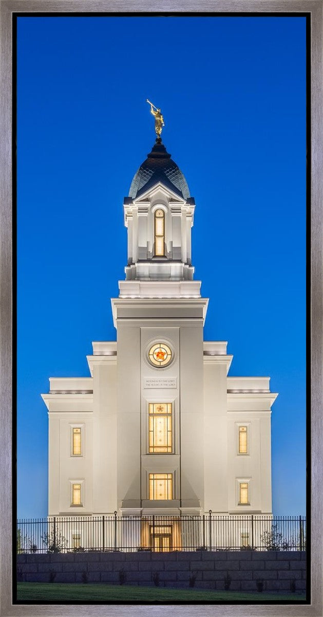 Cedar City Temple Blue Hour Gallery Wrap