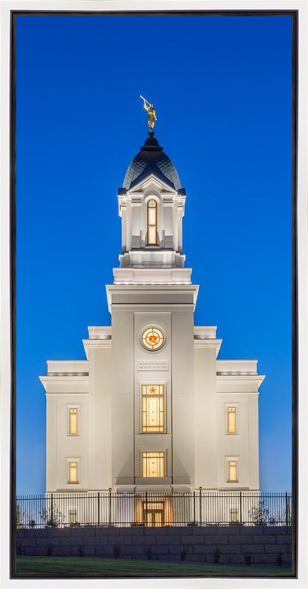 Cedar City Temple Blue Hour Gallery Wrap