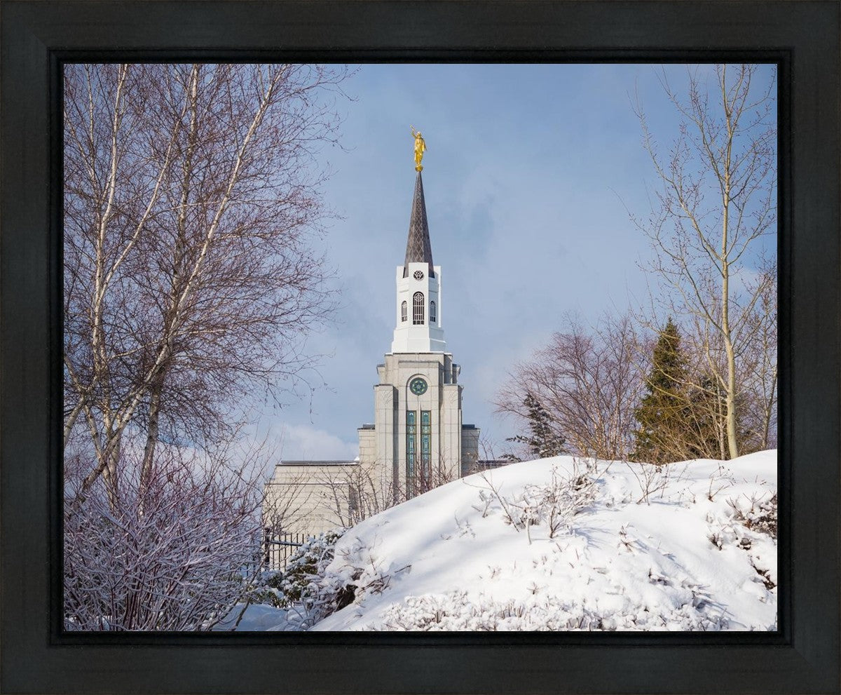 Boston Morning Snow Horizontal Gallery Wrap