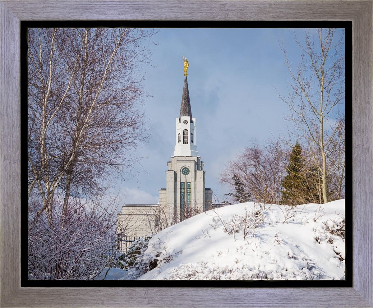Boston Morning Snow Horizontal Gallery Wrap