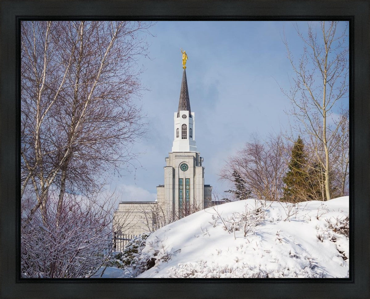 Boston Morning Snow Horizontal Gallery Wrap
