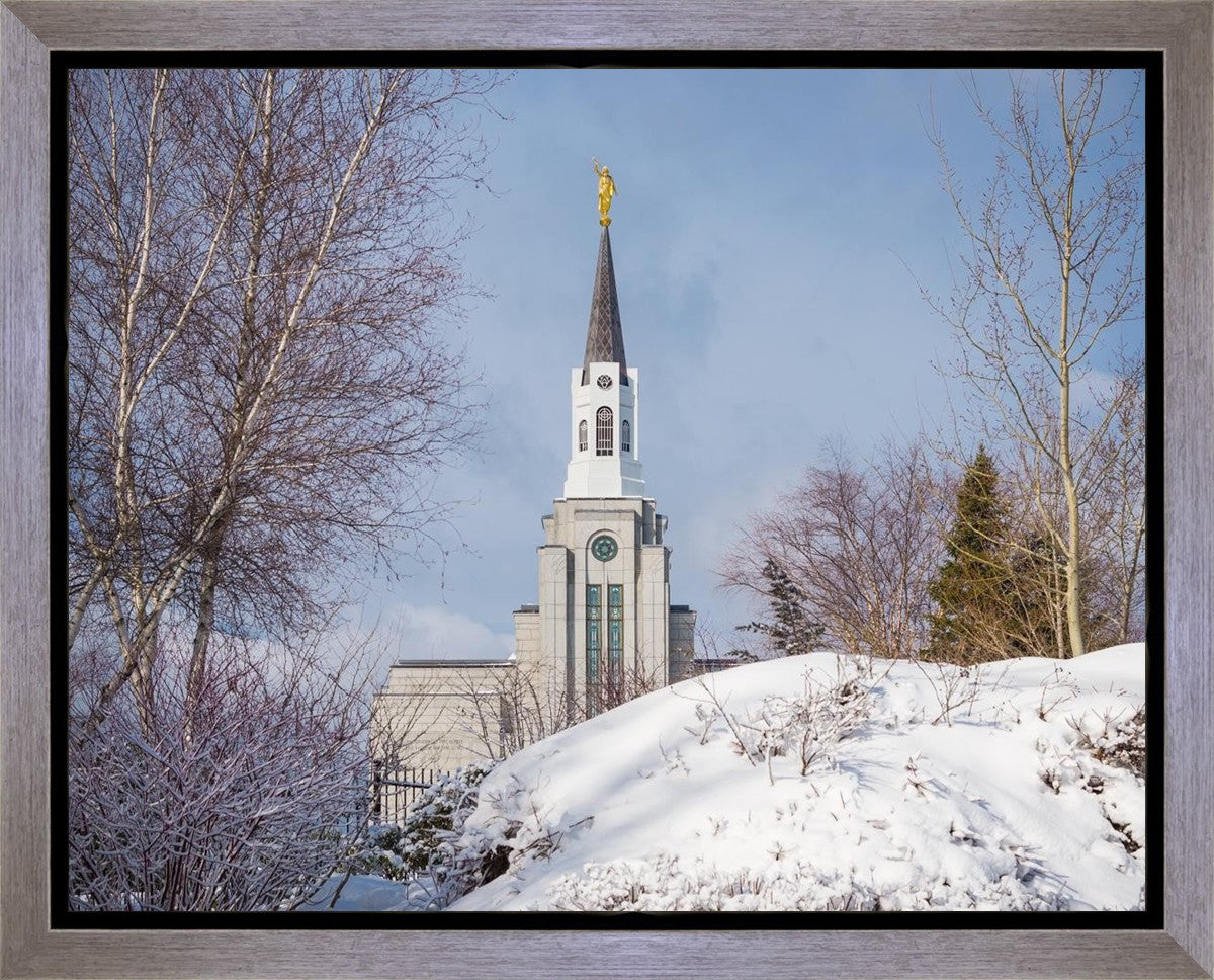 Boston Morning Snow Horizontal Gallery Wrap