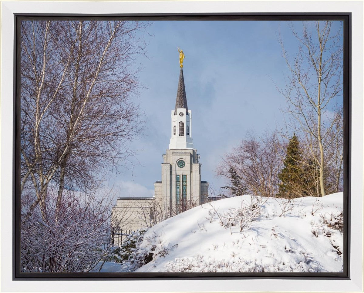 Boston Morning Snow Horizontal Gallery Wrap
