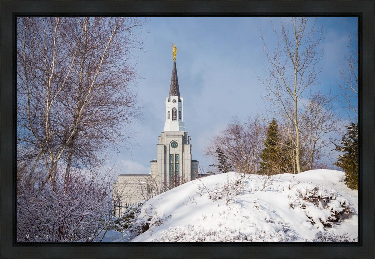 Boston Morning Snow Horizontal Gallery Wrap