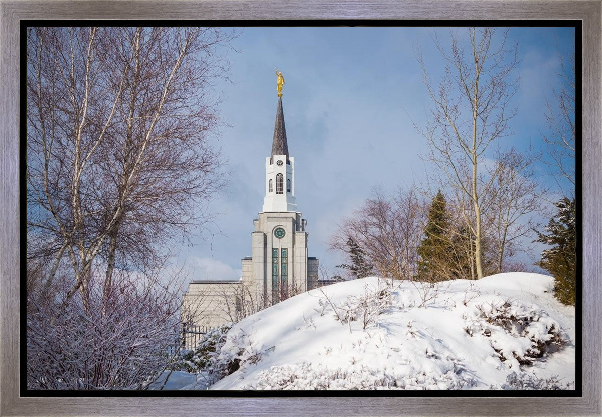 Boston Morning Snow Horizontal Gallery Wrap