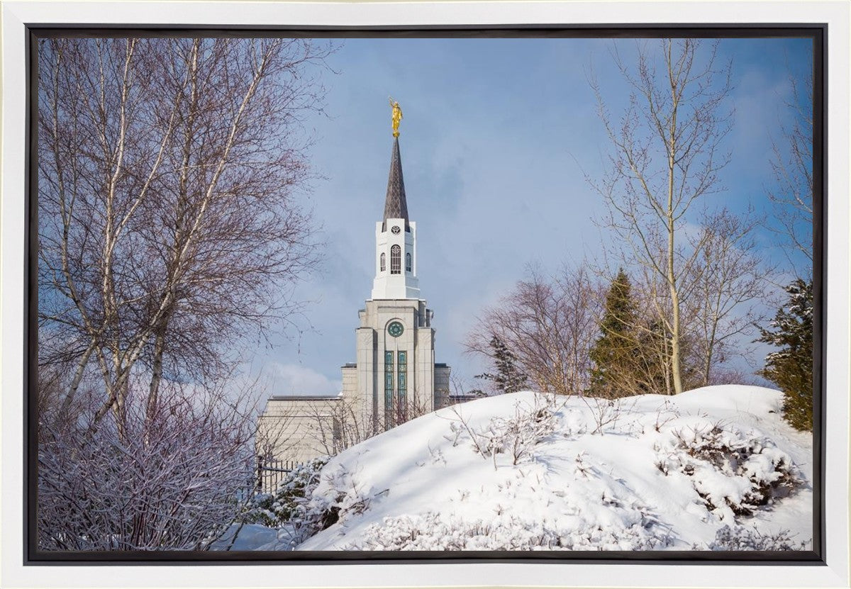 Boston Morning Snow Horizontal Gallery Wrap