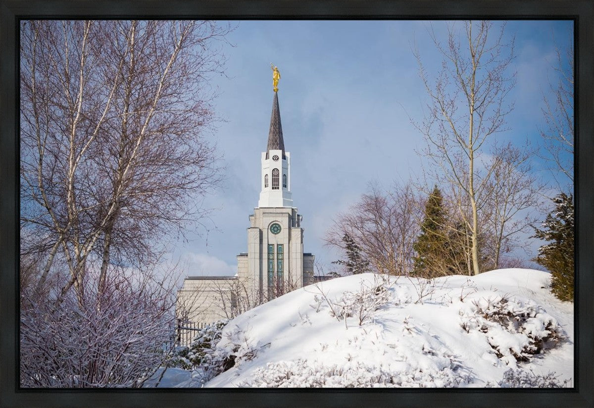 Boston Morning Snow Horizontal Gallery Wrap