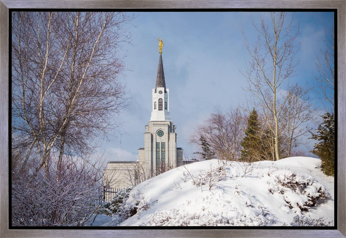 Boston Morning Snow Horizontal Gallery Wrap