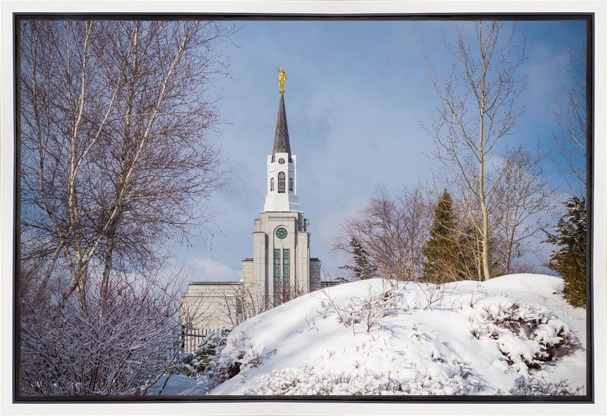 Boston Morning Snow Horizontal Gallery Wrap
