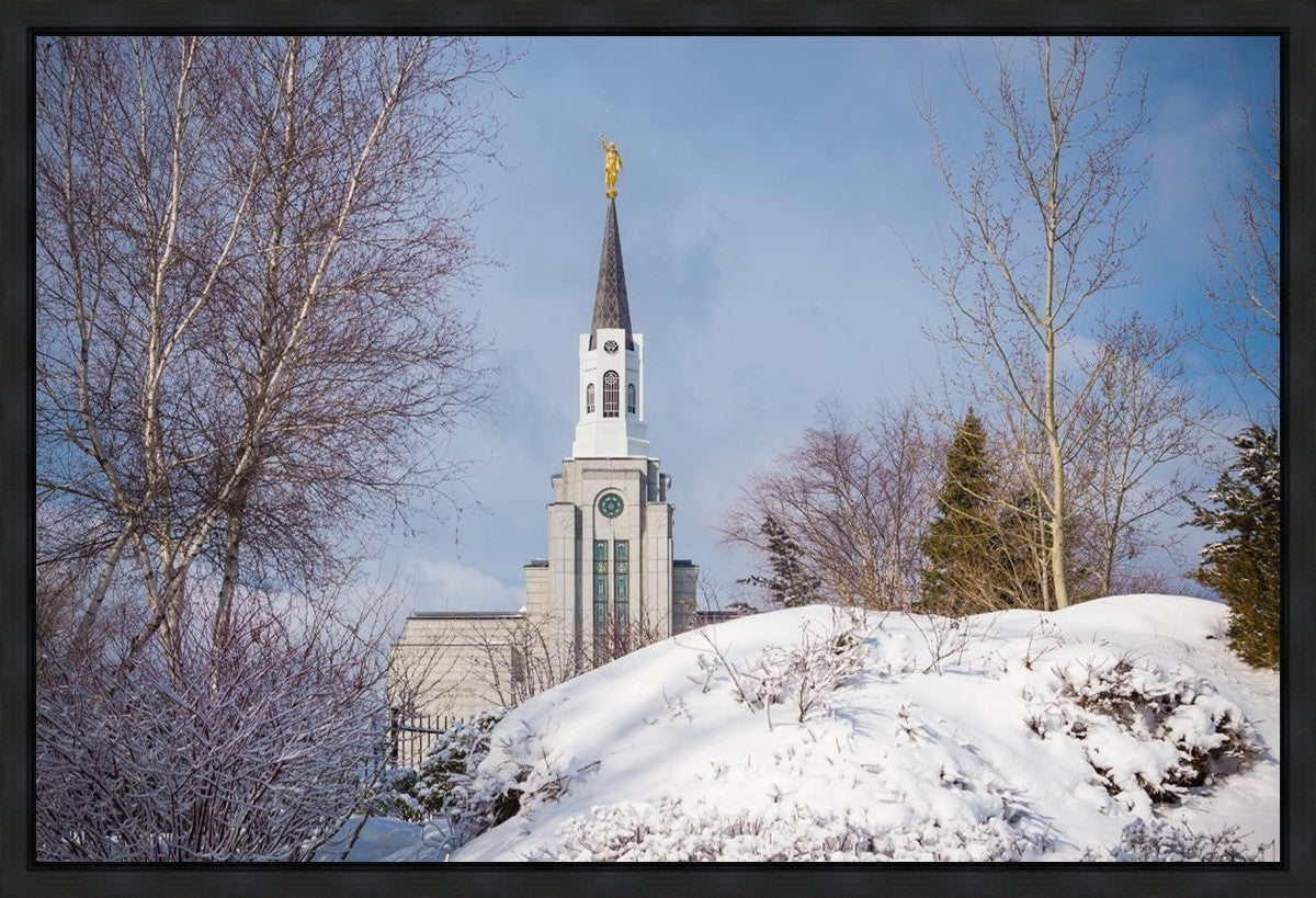 Boston Morning Snow Horizontal Gallery Wrap