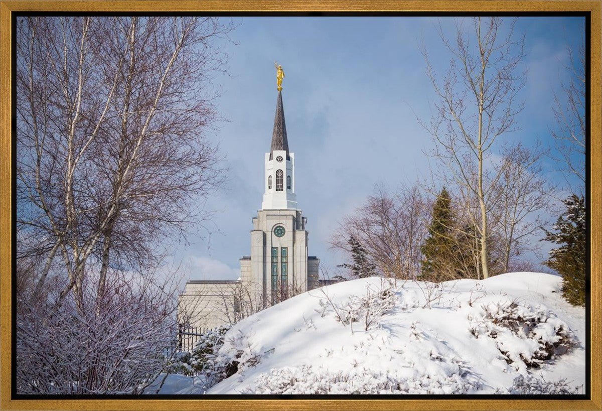 Boston Morning Snow Horizontal Gallery Wrap